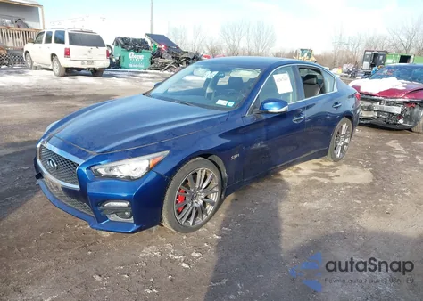 2017 Infiniti Q50 3.0T Red Sport 400 из США, поврежденный, VIN JN1FV7AR0HM870131